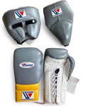 Set de boxeo Winning gris, blanco y amarillo