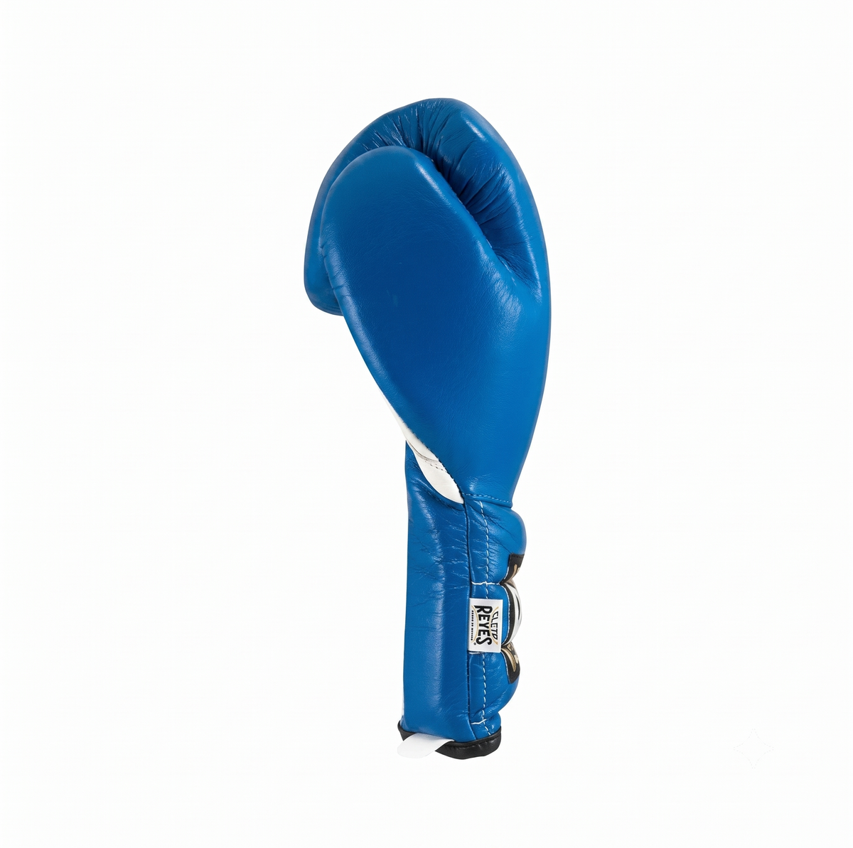 Cleto Reyes royal blue leather boxing glove shown upright