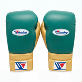 Winning Japan Boxing Gloves MS-600 - Forest Green & Metallic Gold Custom Edition - PunchPro Boxing