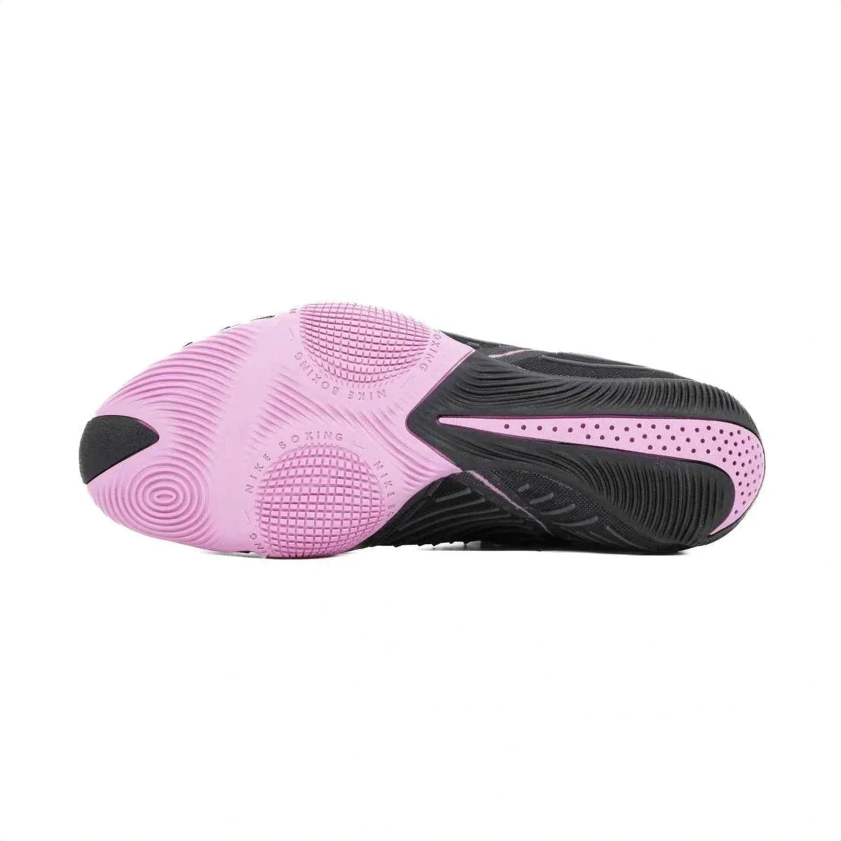Nike Hyperko 2 boxing boots black and pink top-down view