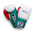 Winning White, Green & Red Boxing Gloves
