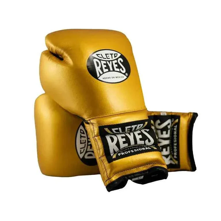 Cleto-Style Professional Gold Boxing Gloves – Premium Lace-Up Training Gloves | PunchPro Boxing - PunchPro Boxing