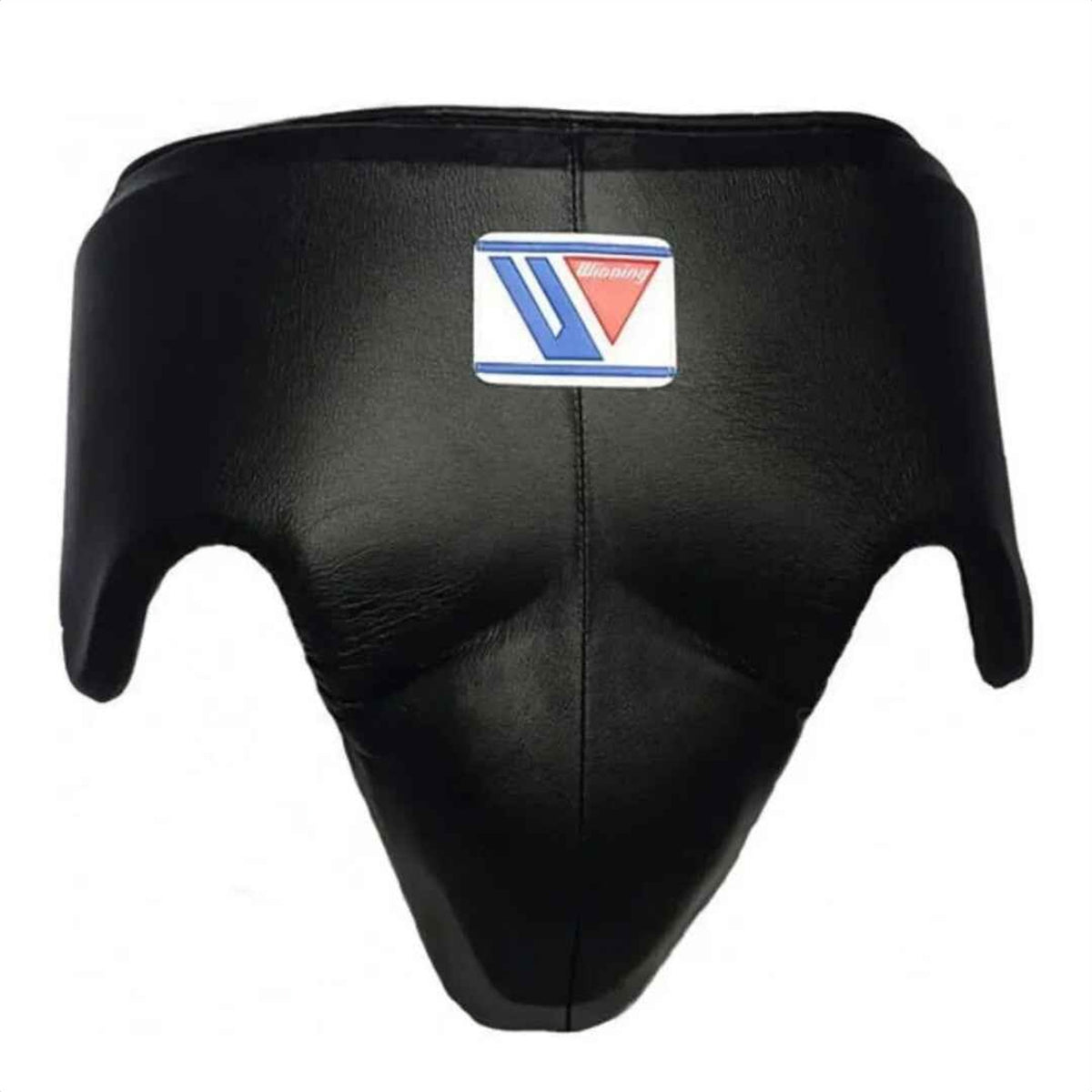 Winning classic black leather CPS-500 groin guard with brand logo patch