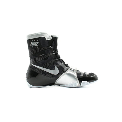 Low-profile rubber outsole of Nike Hyperko 1 boxing shoe showing traction and flex grooves