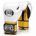 Cleto Reyes Boxhandschuhe in Weiß & Metallic-Gold