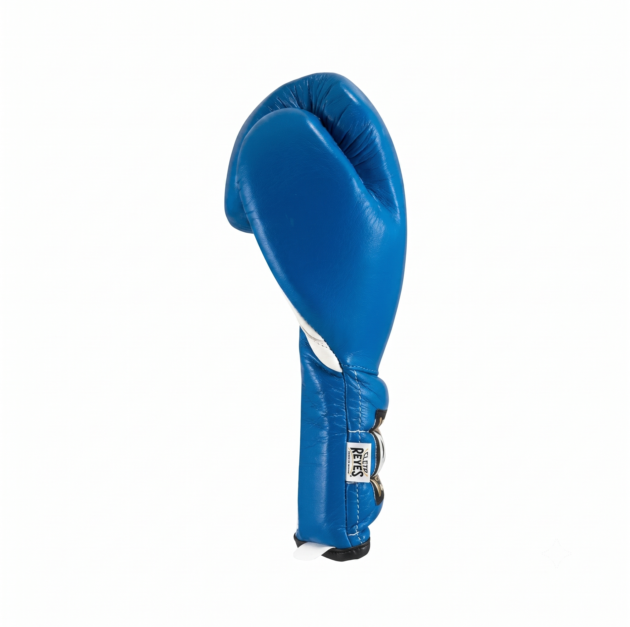 Cleto Reyes royal blue leather boxing glove shown upright