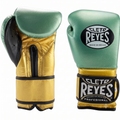 Cleto Reyes Metallic Green & Gold Boxing Gloves
