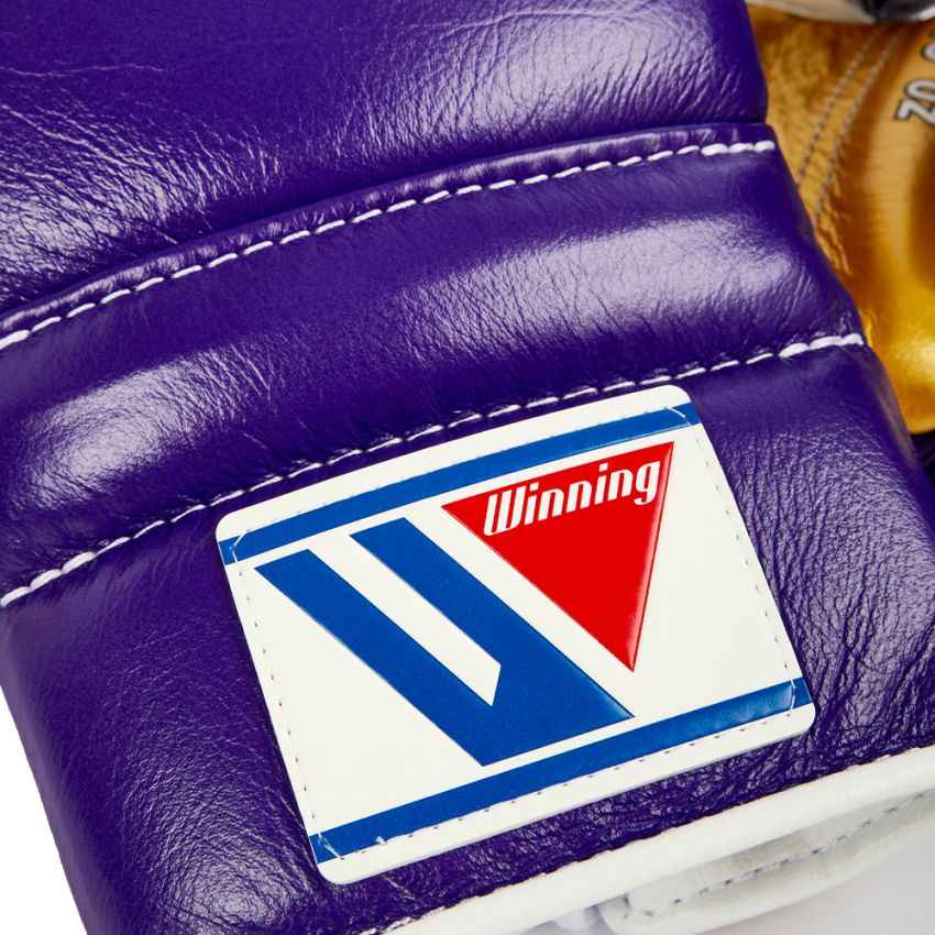 Winning Japan Boxing Gloves MS-600 - Royal Purple & Metallic Gold Custom Edition 