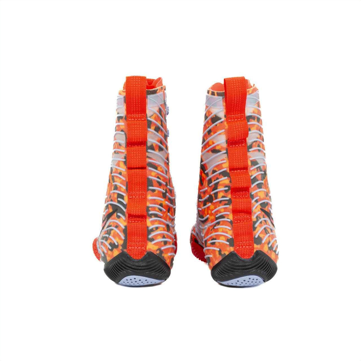 Nike Hyperko 2 boxing boots orange camo angled view