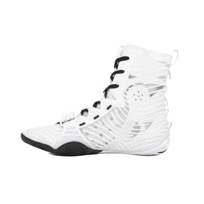 Nike Hyperko 2 boxing boots white and black detail view
