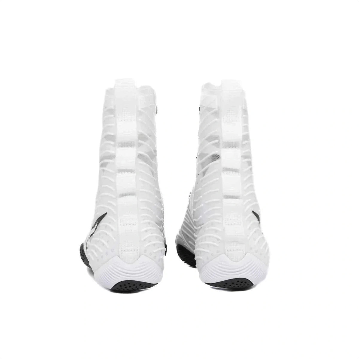 Nike Hyperko 2 boxing boots white and black top-down view