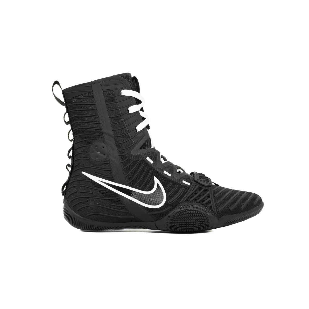 Nike Hyperko 2 boxing boots black and white side view