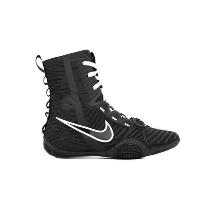 Nike Hyperko 2 boxing boots black and white side view