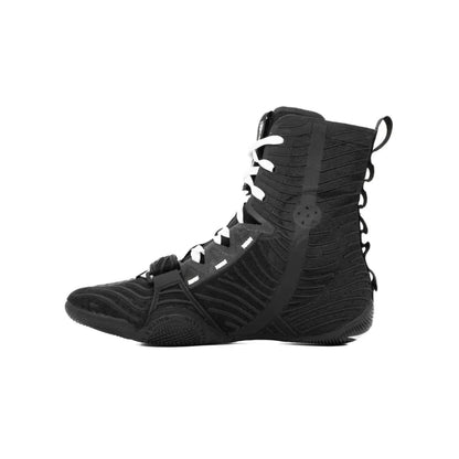 Nike Hyperko 2 boxing boots black and white detail view