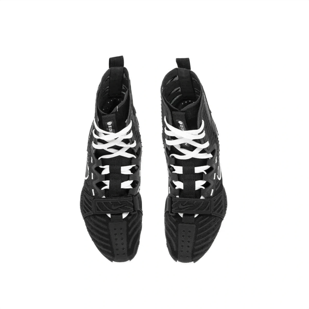 Nike Hyperko 2 boxing boots black and white angled view