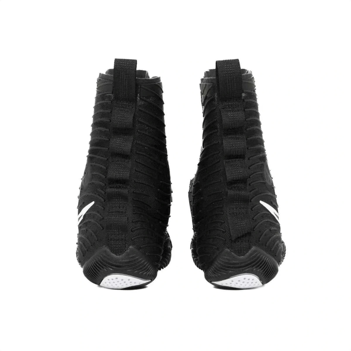 Nike Hyperko 2 boxing boots black and white pair side by side
