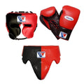 Set de boxeo negro y rojo Winning
