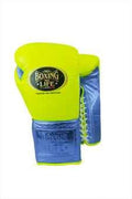 Guantes No Boxing No Life Amarillo Neón y Azul Metálico