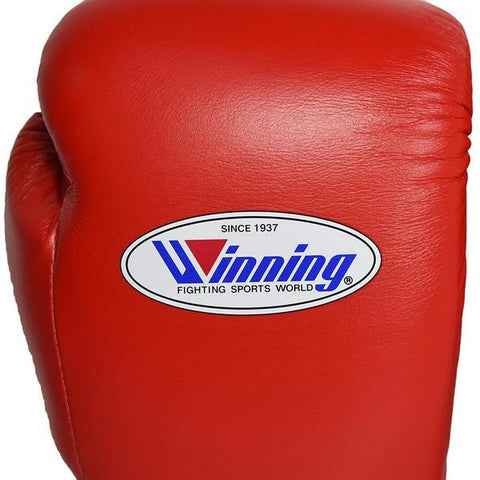 Red boxing glove with Winning logo on a white background