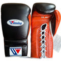 Guantes de boxeo Winning negros y naranjas