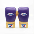 Guantes de boxeo Winning color morado y dorado real