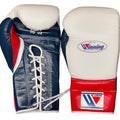 Winning White, Red & Blue Boxing Gloves